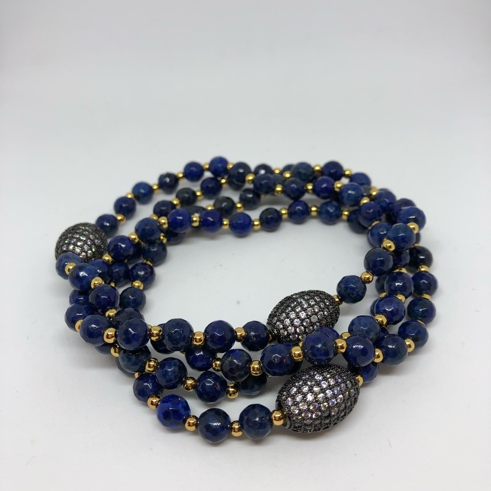 Agate wrap/stackable bracelets